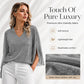 ✨👚New Arrivals - Sparkly Flare Sleeve Top – Shimmering Fabric & Chic Split Cuff for Glamorous Vibes