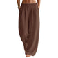 👖 Women's Elastic Waist Wide-Leg Pants – Flattering Relaxed Fit For Everyday Comfort & Style 🤍