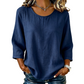 ✨🛍️Fresh Drop - Classic 3/4 Sleeve Tee – Soft Cotton Feel & Versatile Styling for Work or Weekend