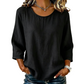 ✨🛍️Fresh Drop - Classic 3/4 Sleeve Tee – Soft Cotton Feel & Versatile Styling for Work or Weekend