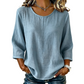 ✨🛍️Fresh Drop - Classic 3/4 Sleeve Tee – Soft Cotton Feel & Versatile Styling for Work or Weekend