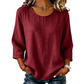✨🛍️Fresh Drop - Classic 3/4 Sleeve Tee – Soft Cotton Feel & Versatile Styling for Work or Weekend