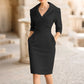 Must-Have👗 Bodycon Pencil Dress with Waist-Cinching Design – Sleek Silhouette & Comfortable Stretch for All-Day Confidence