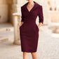 Must-Have👗 Bodycon Pencil Dress with Waist-Cinching Design – Sleek Silhouette & Comfortable Stretch for All-Day Confidence