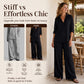 Bestseller👚 Casual Shirt & Wide-Leg Pants Set – Effortless Coordination & All-Day Comfort for Every Look