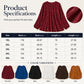 Women's Plus Size Pleated Long Sleeve Top