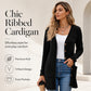 🧥Seasonal Style - V-Neck Cardigan with Relaxed Mid-Length – Soft Drape & Easy Pairing for Any Occasion