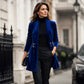 ☀️🧥Seasonal Style - Double-Breasted Velvet Open Cardigan
