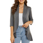Seasonal Style 🌸Women's 3/4 Sleeve Open Front Cardigan
