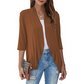 Seasonal Style 🌸Women's 3/4 Sleeve Open Front Cardigan