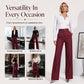 👖New Arrivals - Striped Wide-Leg Trousers with High-Waist – Flattering Silhouette & All-Day Comfort for Any Occasion