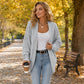 ☀️🧥New Arrivals - Open Front Batwing Cardigan – Breezy Layer for Work, Travel & Casual Outings