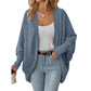 ☀️🧥New Arrivals - Open Front Batwing Cardigan – Breezy Layer for Work, Travel & Casual Outings