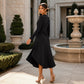 Women's Elegant V-Neck Midi Dress