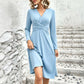 Women's Elegant V-Neck Midi Dress