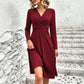 Women's Elegant V-Neck Midi Dress