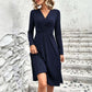 Women's Elegant V-Neck Midi Dress