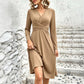 Women's Elegant V-Neck Midi Dress