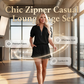 Women's Casual Two-Piece Lounge Set with Ruffles