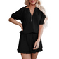 Women's Casual Two-Piece Lounge Set with Ruffles