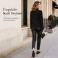 Women's Textured Button Down Blazer Jacket
