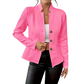 Women's Textured Button Down Blazer Jacket