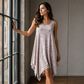 Women's Casual Sleeveless Dress with Asymmetrical Hem