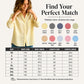 Women's Plaid Long Sleeve Button-Down Shirt