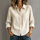 Women's Plaid Long Sleeve Button-Down Shirt