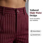 ✨👖Women's High-Waisted Striped Wide-Leg Pants