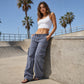 Women's Vintage Wide Leg Cargo Pants