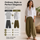 Women's Loose Shirt & Draped Pants Set