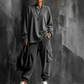 Trending Now👚👖 Crew Neck Top & Cargo Pants Set – Relaxed Fit & Utility Pockets for Effortless Everyday Style