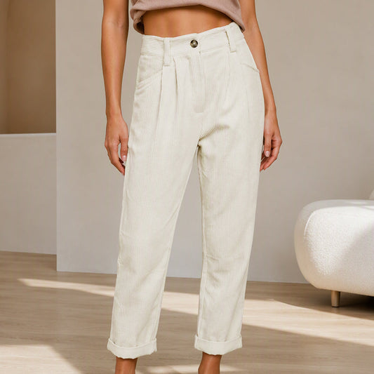 👖New Arrivals - Soft Drape High-Waist Trousers – Loose Straight-Leg Silhouette & Comfortable Texture for All-Day Wear