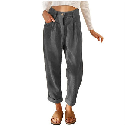 👖New Arrivals - Soft Drape High-Waist Trousers – Loose Straight-Leg Silhouette & Comfortable Texture for All-Day Wear