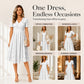 Women's Elegant V-Neck Lace Dress