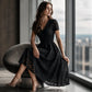 Women's Elegant V-Neck Lace Dress