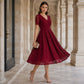 Women's Elegant V-Neck Lace Dress