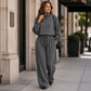 Women Casual Two-Piece Pants Set