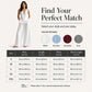 Women's Peplum Top & Wide-Leg Pants Set