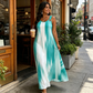👗New Arrivals - Striped Sleeveless Midi Dress – Breathable Comfort & Versatile Fit for All Body Types