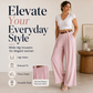 Bestseller👖 High-Waist Wide-Leg Pants – Timeless Silhouette & Breathable Comfort for Every Occasion