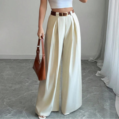 Bestseller👖 High-Waist Wide-Leg Pants – Timeless Silhouette & Breathable Comfort for Every Occasion