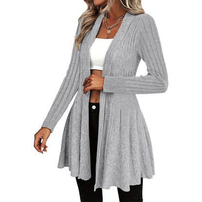🌸🧥New Arrivals - Elegant Open Cardigan with Knit Texture – Soft Comfort & Versatile Style for Any Occasion