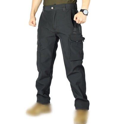 Men's Outdoor Warm Multi-Pocket Hiking Pants