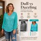 ⌛Limited-Time Offer-Women's Elegant Sequin V-Neck Top