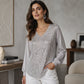 ⌛Limited-Time Offer-Women's Elegant Sequin V-Neck Top
