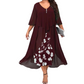 🌸Hot Sale 50% OFF💖Women's Casual Loose Fit Floral Print Dress