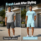 🌸Hot Sale 50% OFF💖Men's Casual T-Shirt & Shorts 2-Piece Set