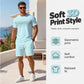 🌸Hot Sale 50% OFF💖Men's Casual T-Shirt & Shorts 2-Piece Set